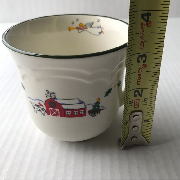 Set Of 2 Pfaltzgraff “Snow Village” Cups And Saucers 10 1/2 Oz. - Picture 10 of 11